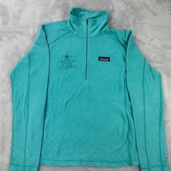 Patagonia Blue Fleece Quarter Zip Sweater - Women’s Size Small - 25420 - Picture 14 of 14